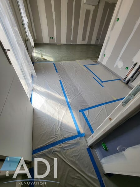 peintre en bâtiment protection sol travaux propres 2